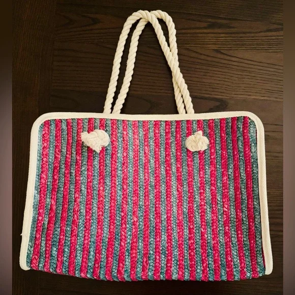 Saks Fifth Avenue Bags Saks Fifth Avenue Straw Handbag Or Tote